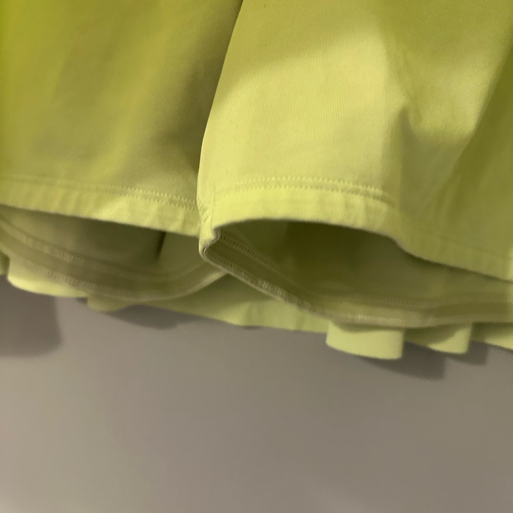 Athleta Ace Tennis Skort 15 1/2” Size 2X Slime Green - Picture 4 of 7